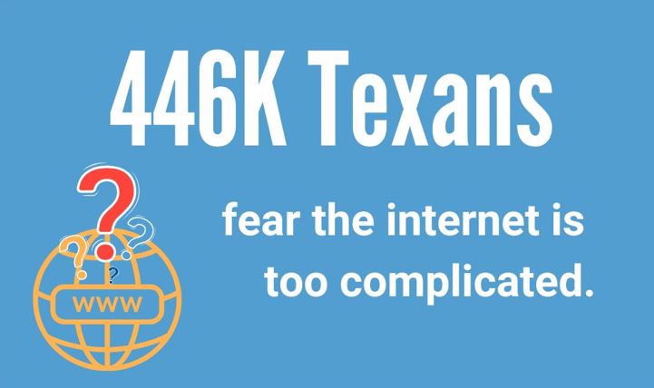 446,000 Texans fear the internet is too complicated